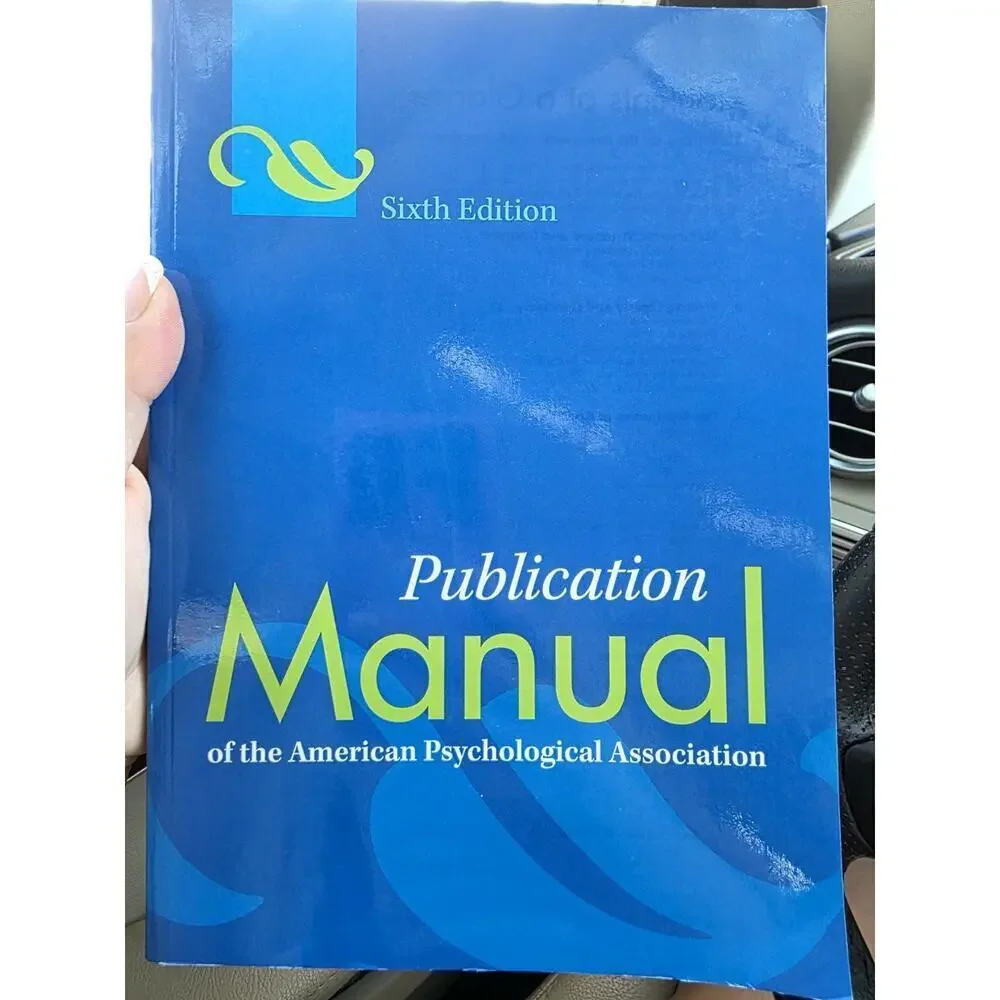 Publication‎ manual of the American Psychological Association (6th ed.) 2010
